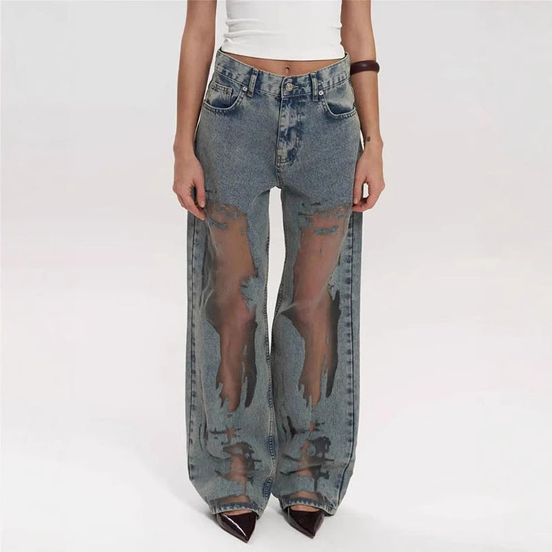 Noir | Pantalones rectos retro