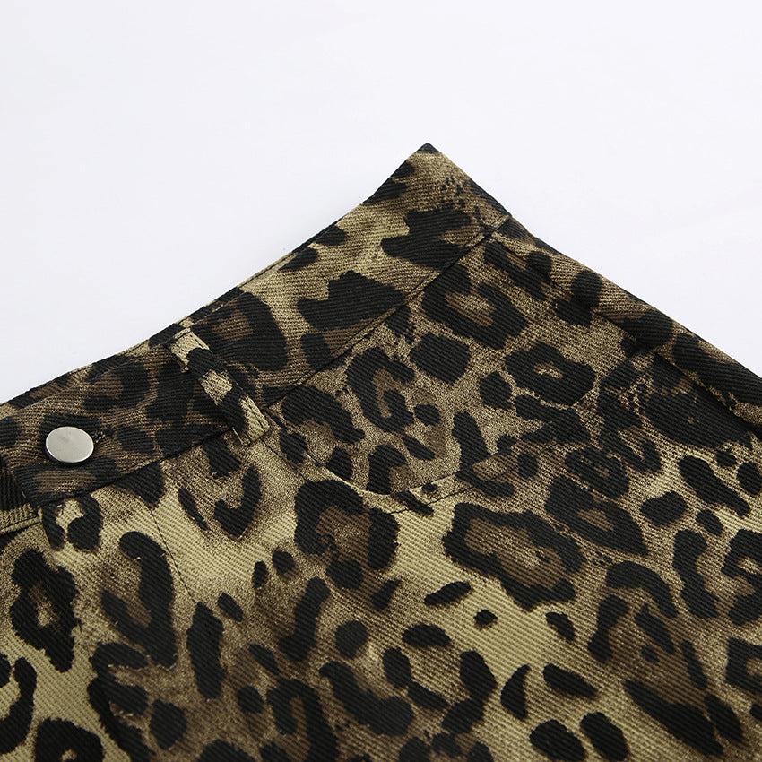 Nola | Leopard-Print shorts