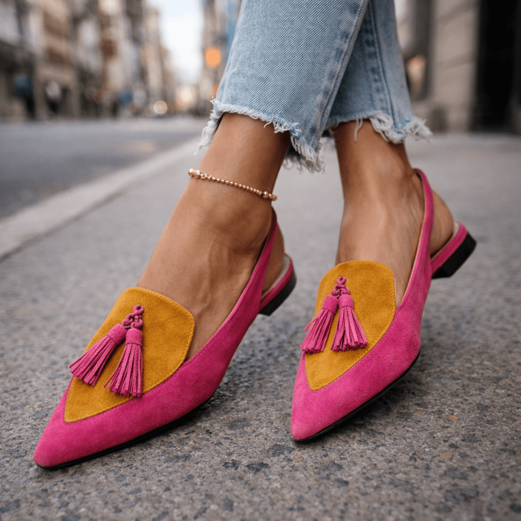 Valentina – Sandalias de Punta con Detalles de Flecos