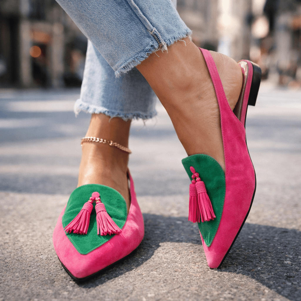 Valentina – Sandalias de Punta con Detalles de Flecos
