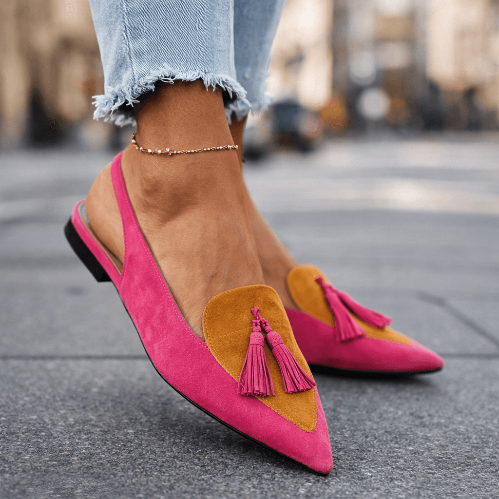 Valentina – Sandalias de Punta con Detalles de Flecos