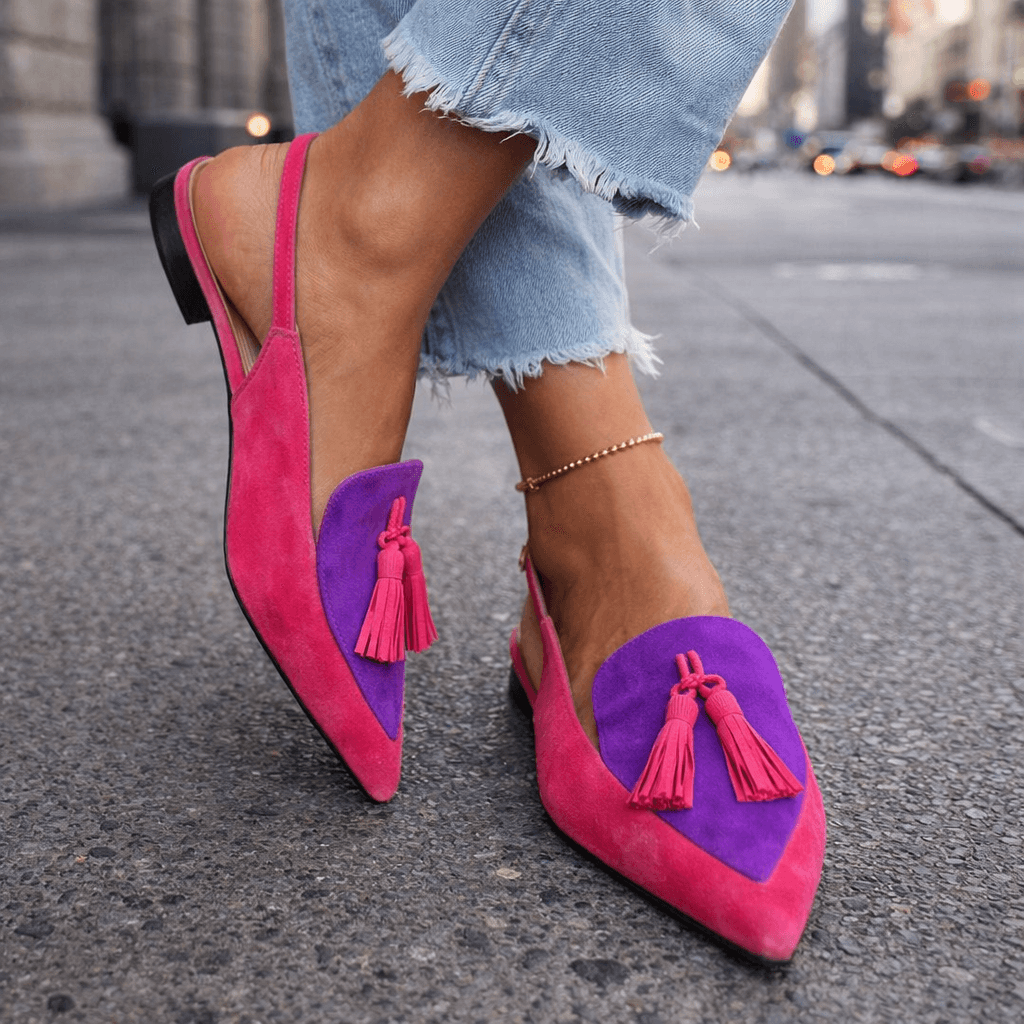 Valentina – Sandalias de Punta con Detalles de Flecos