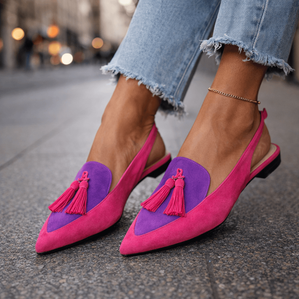 Valentina – Sandalias de Punta con Detalles de Flecos