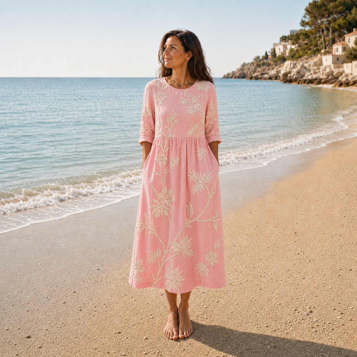 Rosalía | Vestido bordado floral