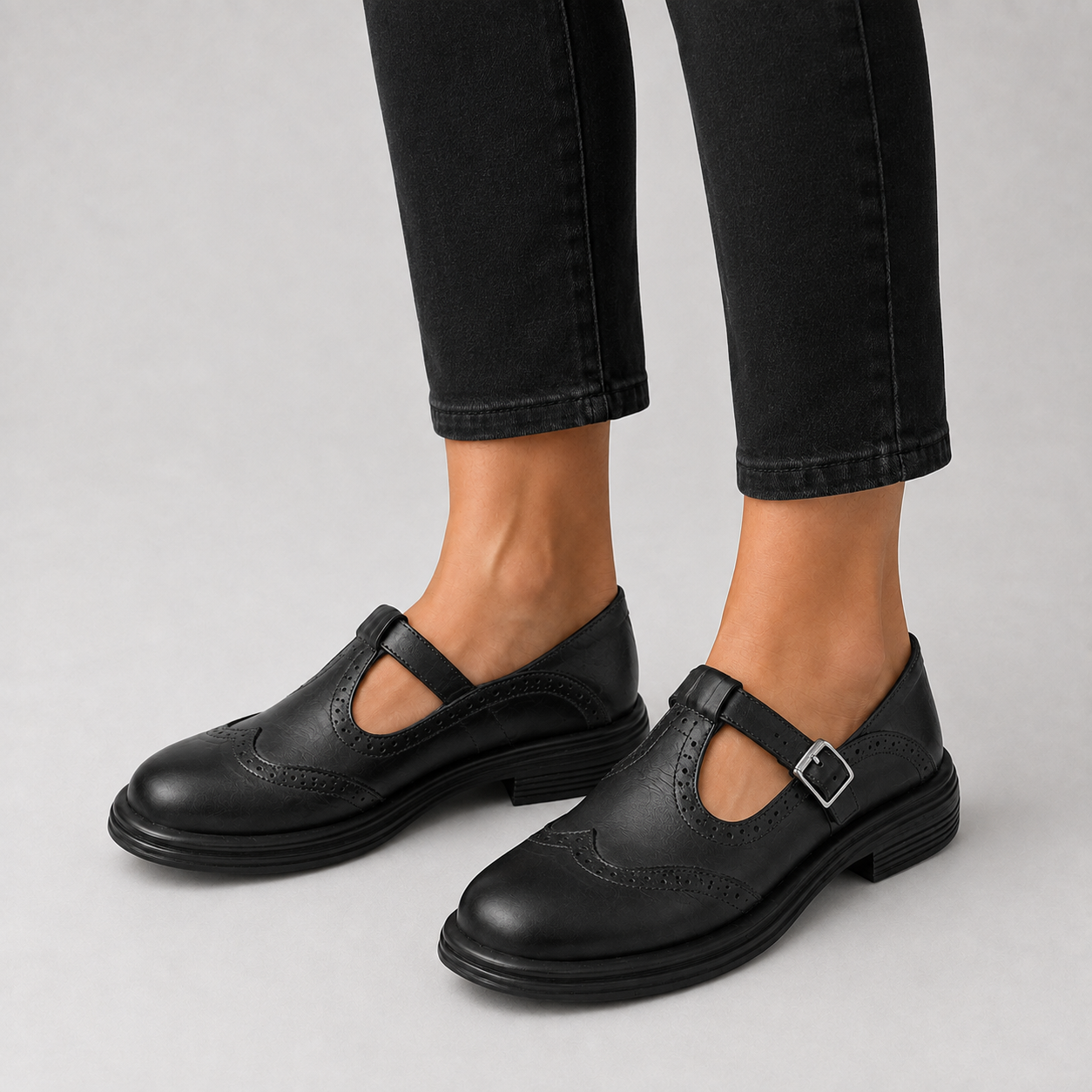 Mariela | Zapatos de Cuero con Hebilla