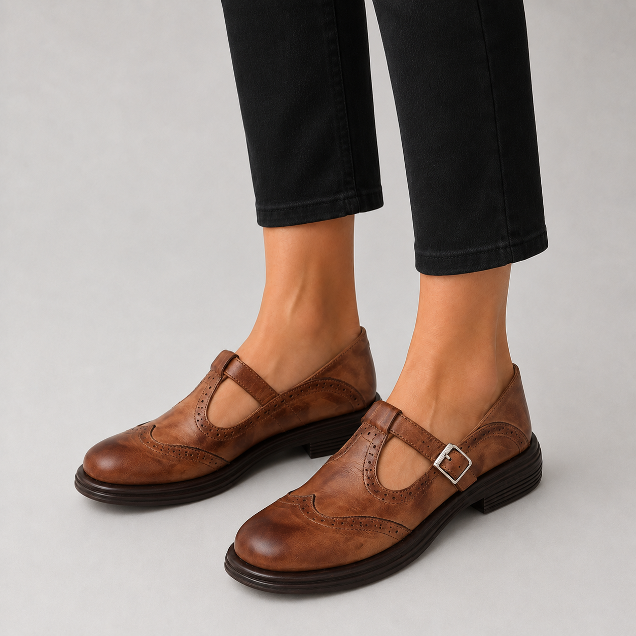 Mariela | Zapatos de Cuero con Hebilla