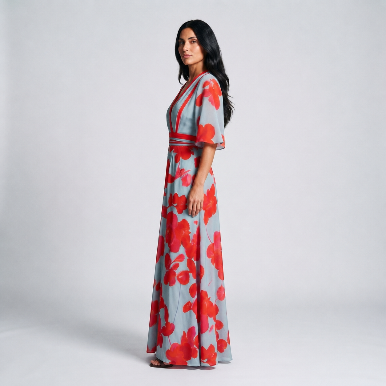 Valeria | Vestido Maxi Floral Cruzado