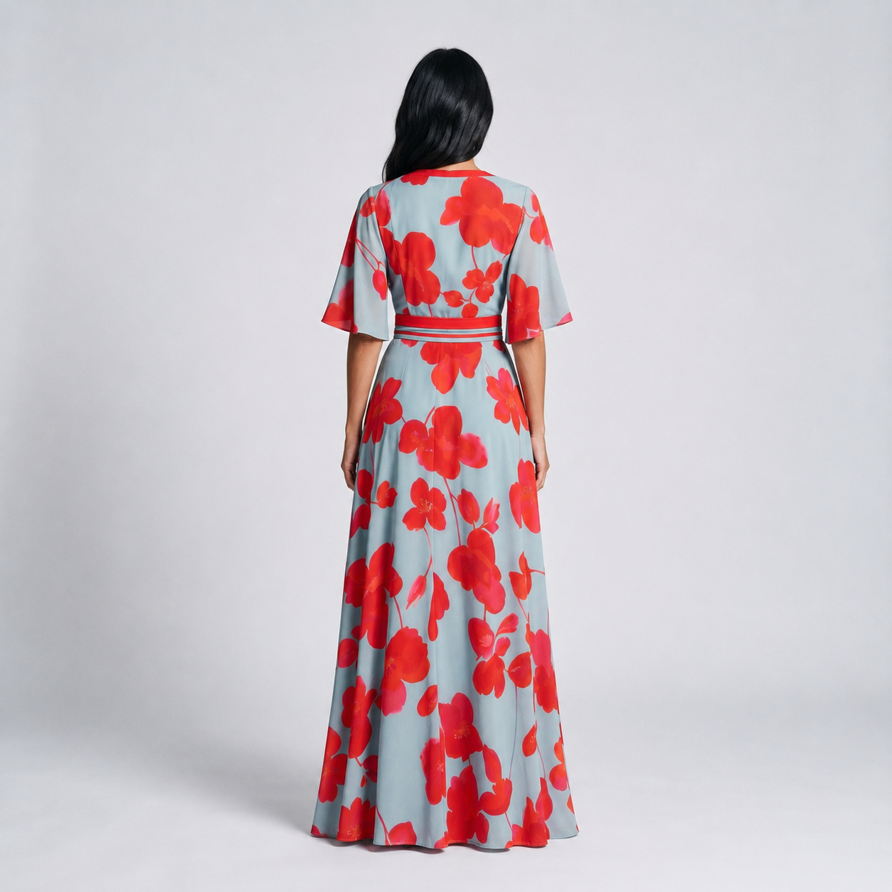 Valeria | Vestido Maxi Floral Cruzado