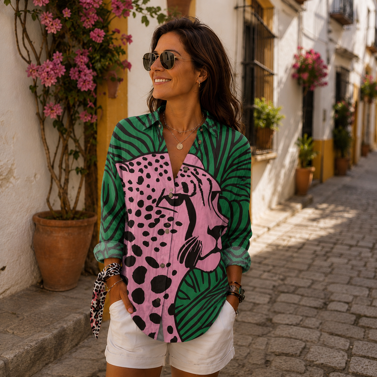 Isabela | Blusa artística estampada