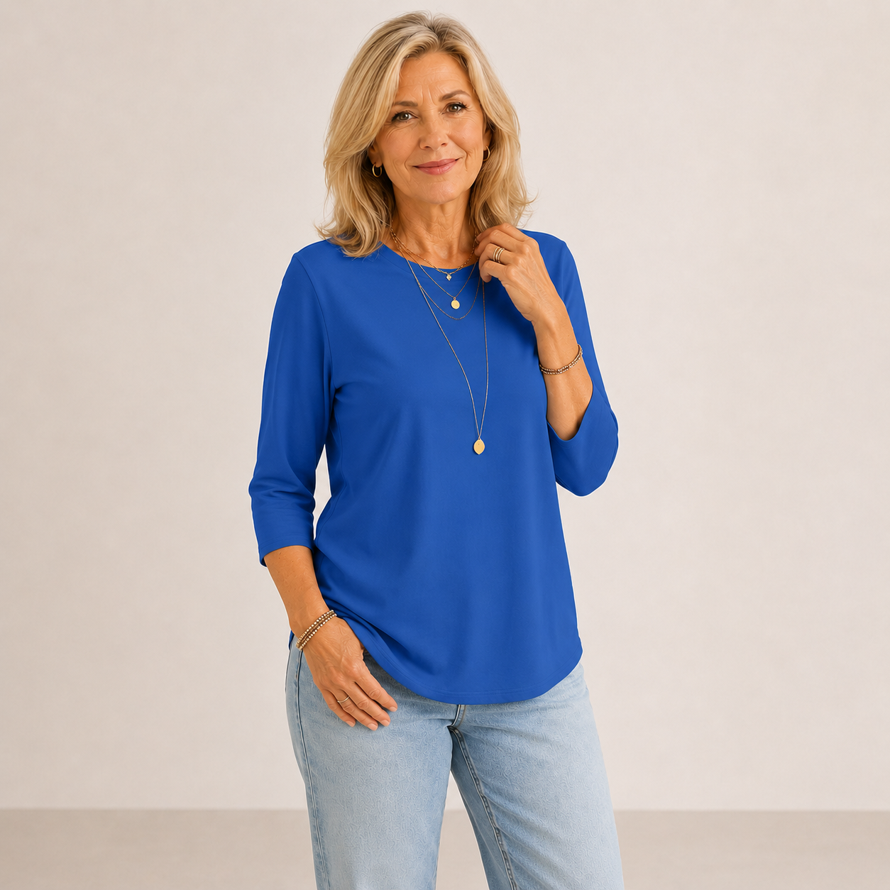 Valeria | Camiseta Cómoda de Corte Favorecedor.