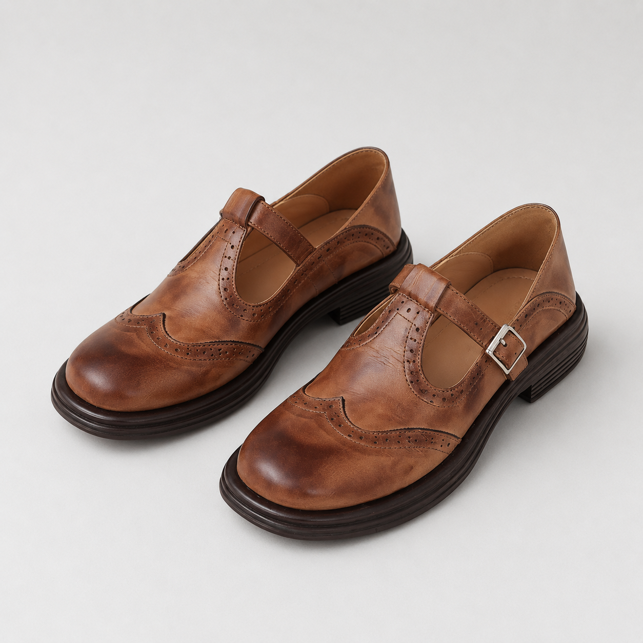 Mariela | Zapatos de Cuero con Hebilla