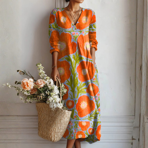Ana | Vestido floral encantador multicolor