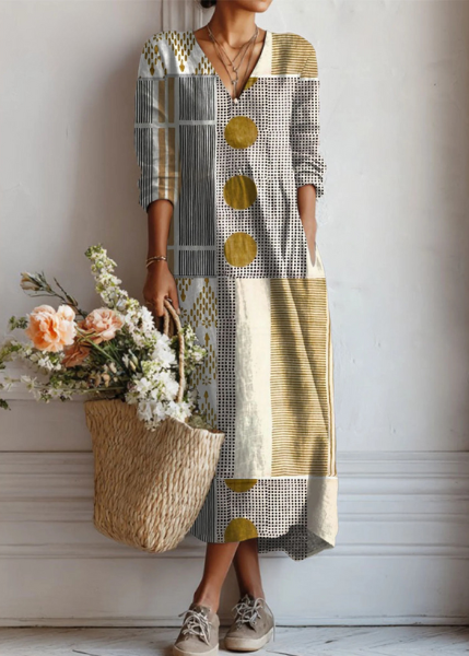 Laura | Vestido bohemio multicolor