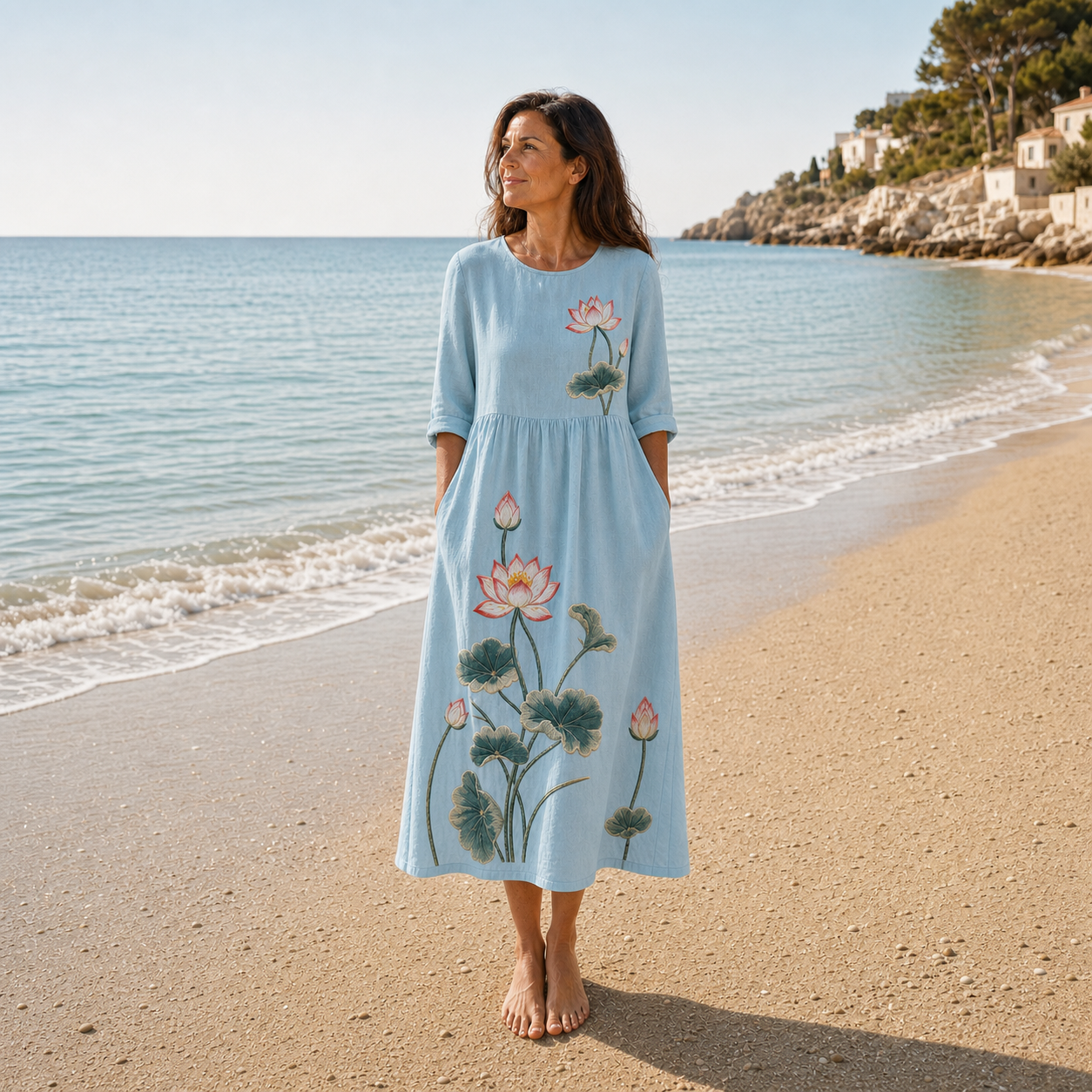 Alma | Vestido midi con bordados