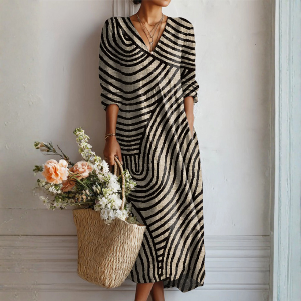 Raquel | Vestido vintage atemporal multicolor