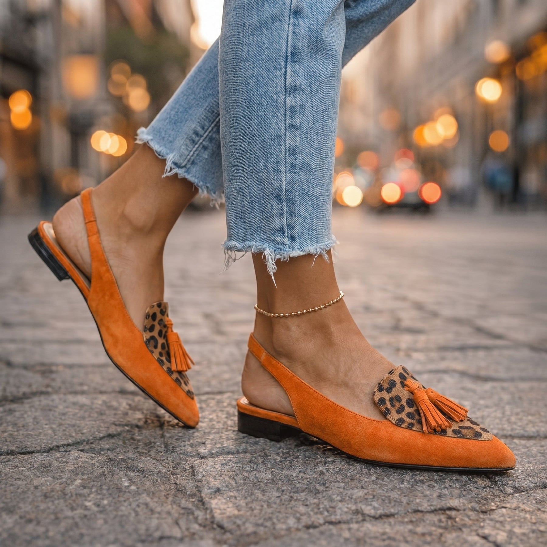 Valentina – Sandalias de Punta con Detalles de Flecos