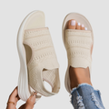 Sara | Sandalias con plataforma, de punto transpirable para mujer