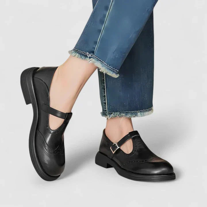 Mariela | Zapatos de Cuero con Hebilla
