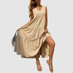 Amora | Sleeveless V-neck Dress