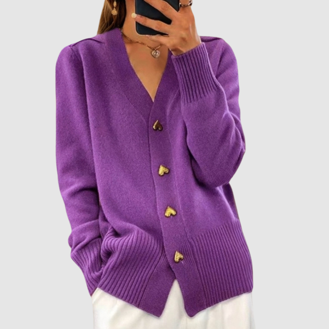 Isla | V-neck Knitted Sweater