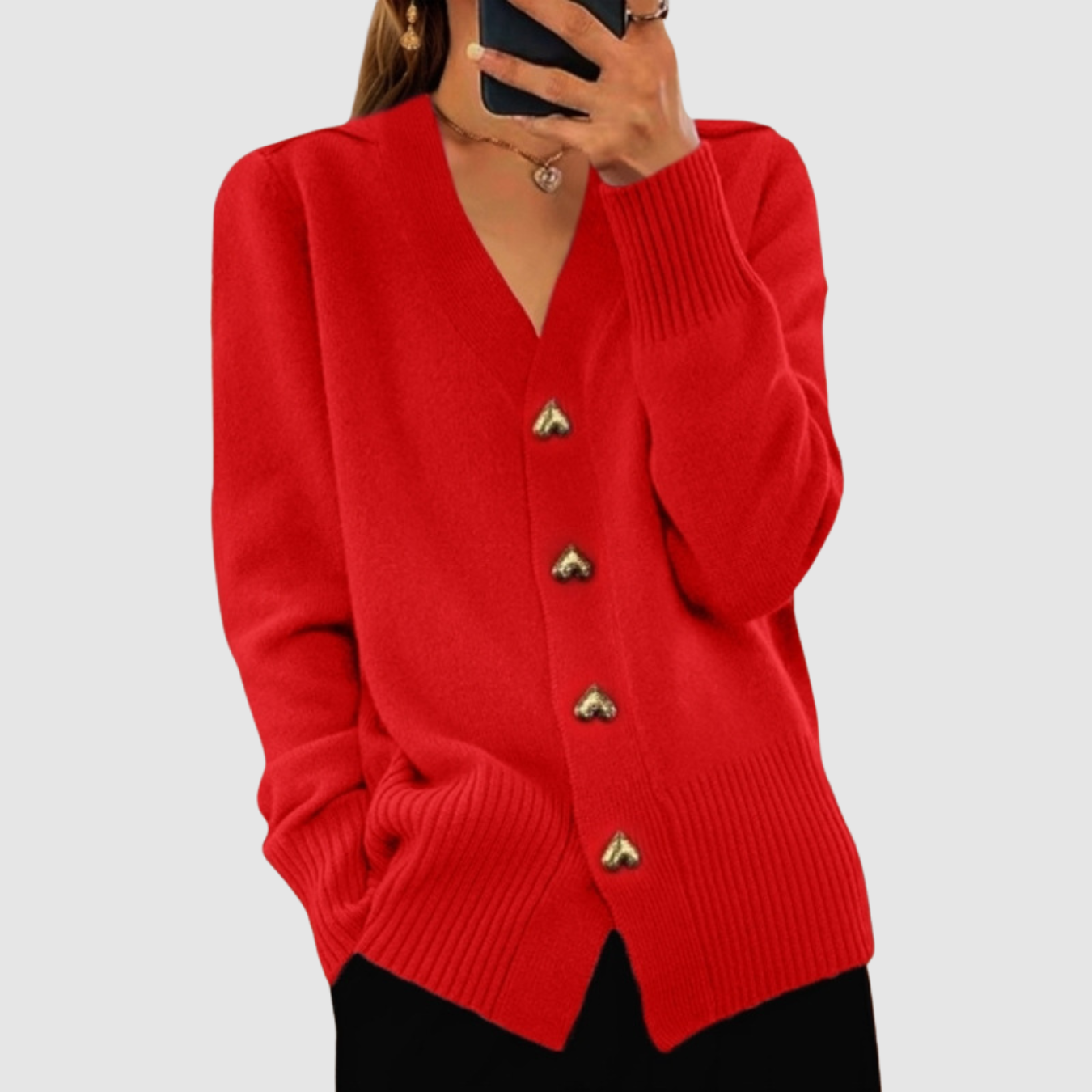 Isla | V-neck Knitted Sweater