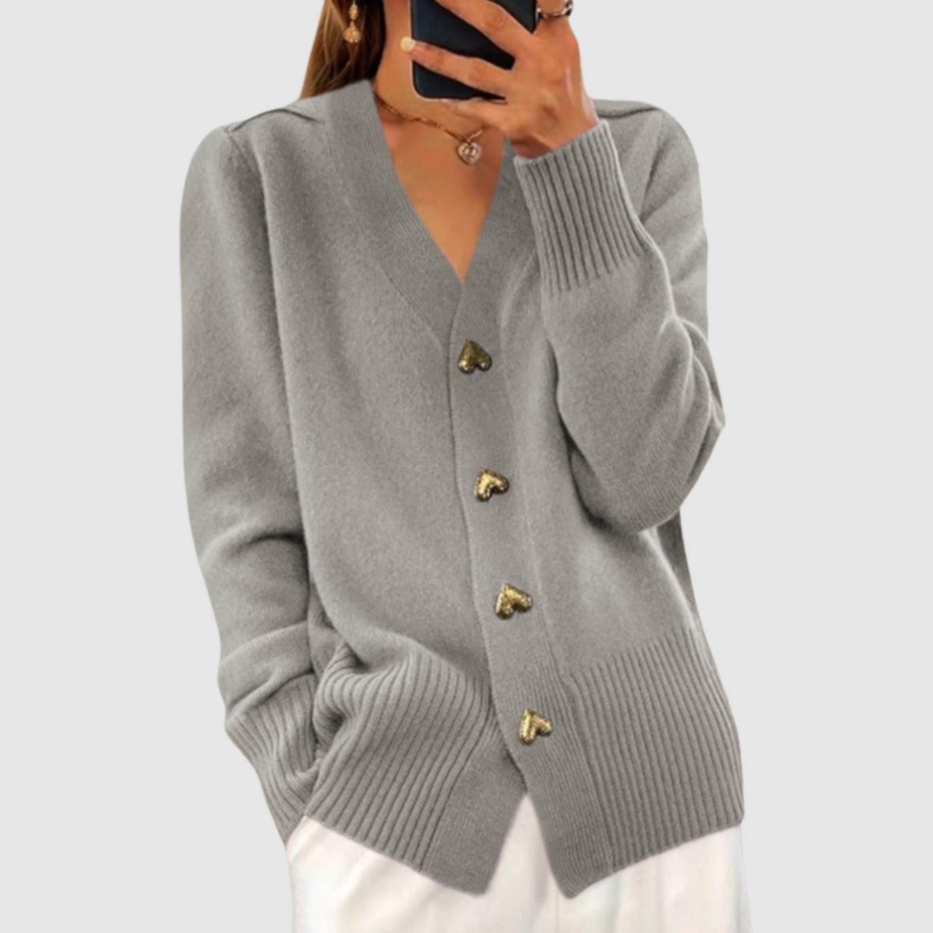 Isla | V-neck Knitted Sweater