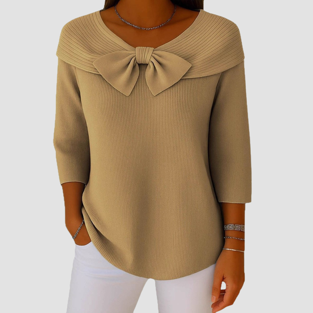 Knitted Bow Sweater