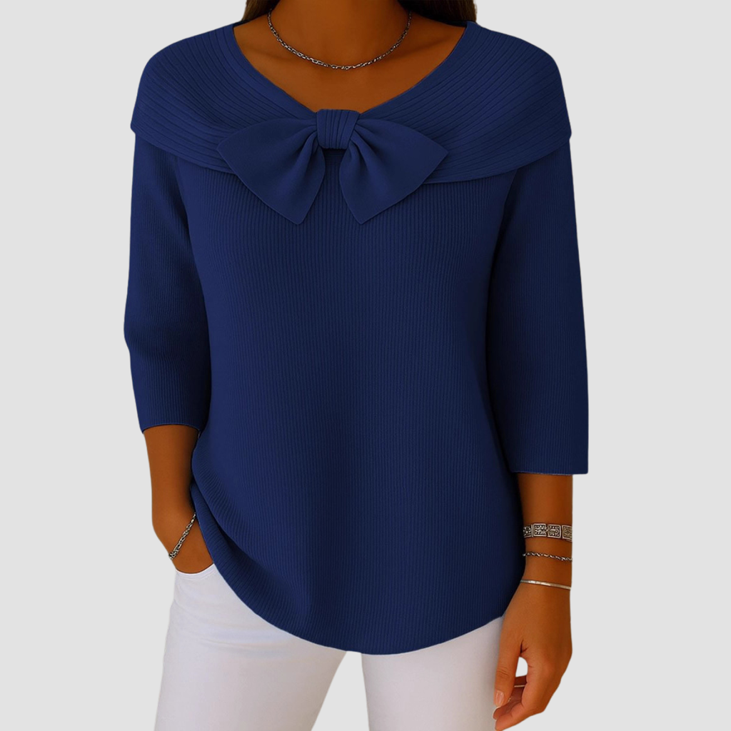 Knitted Bow Sweater