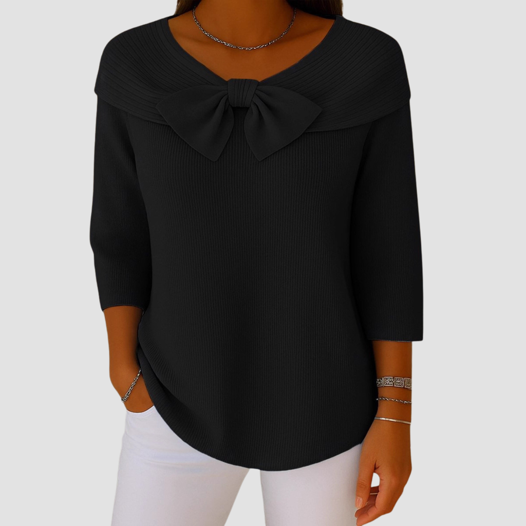 Knitted Bow Sweater