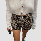 Nola | Leopard-Print shorts