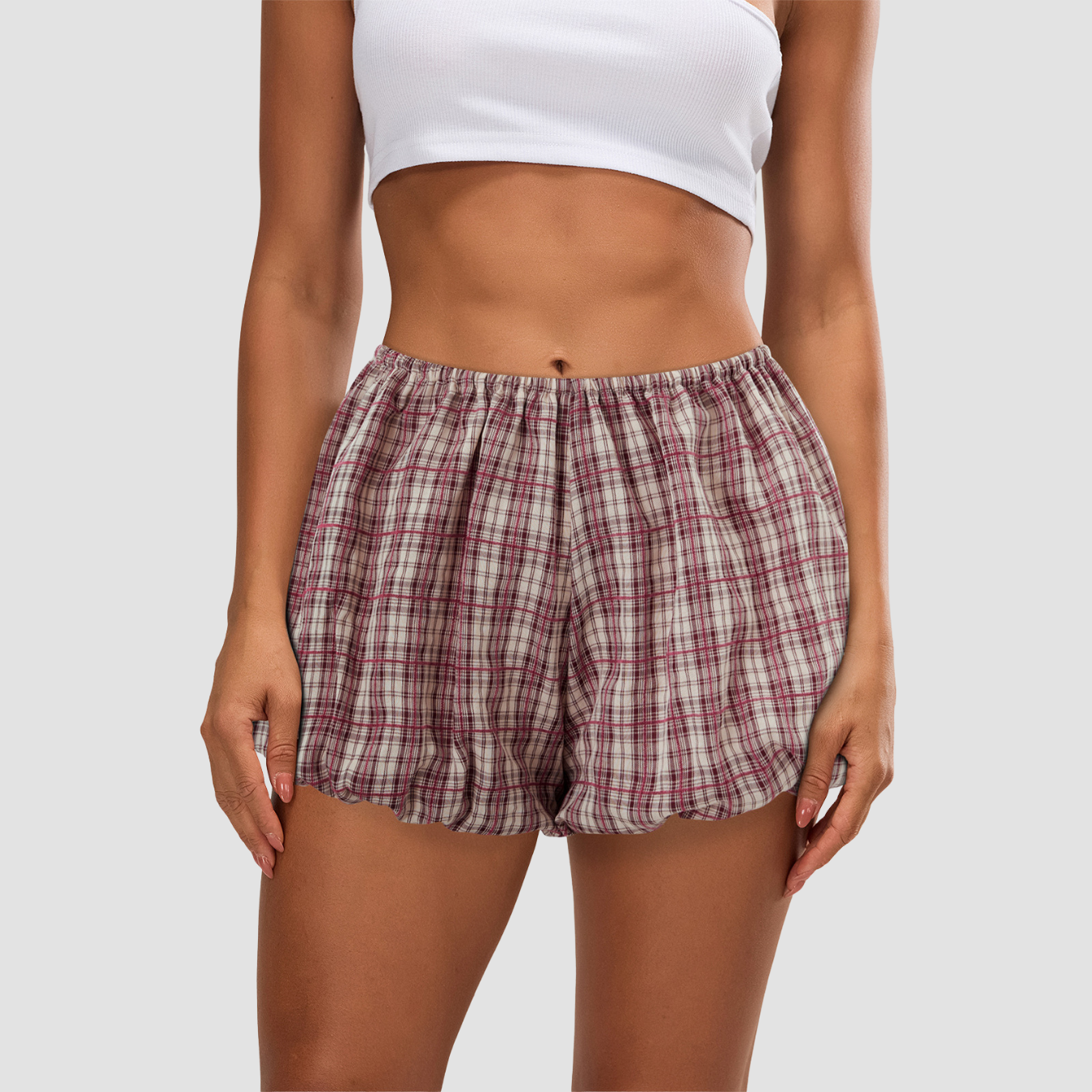 Neava | Casual Plaid Shorts