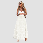 Naomi | Swing Mesh Long Skirt