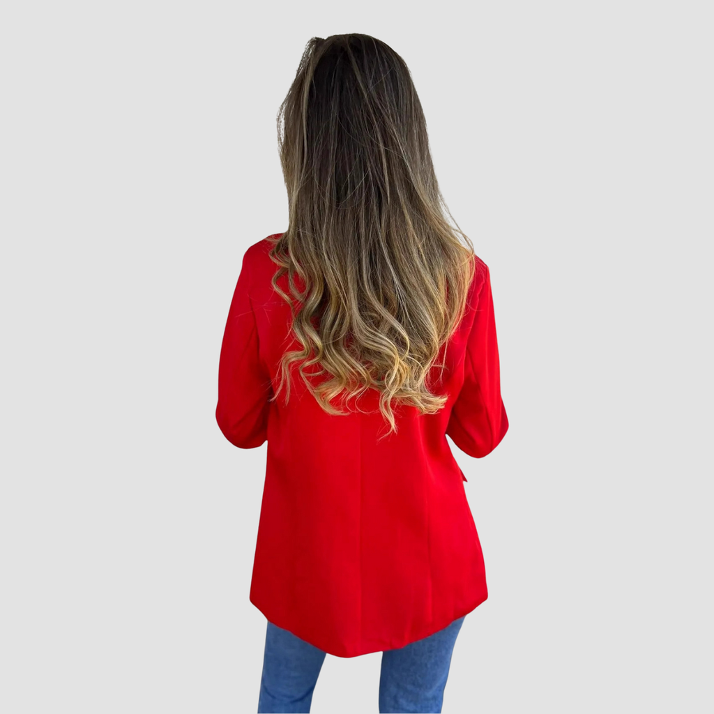 Isla | Red Cheetah Blazer