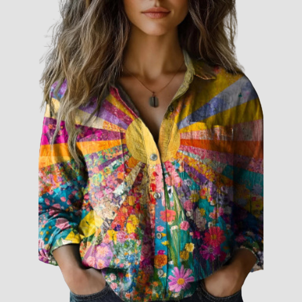 Tova | Retro Ethnic Blouse