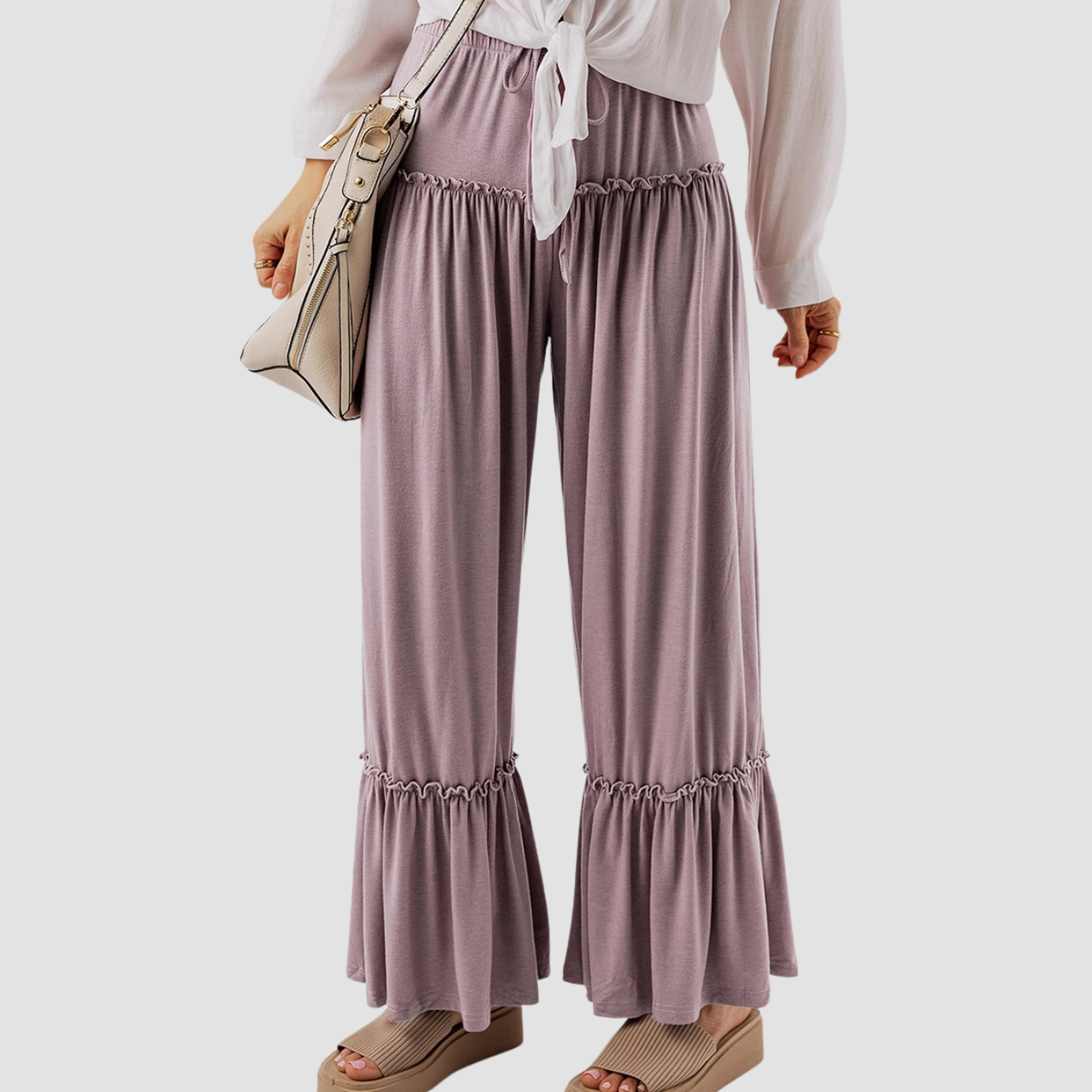 noir | Wide-leg Pants