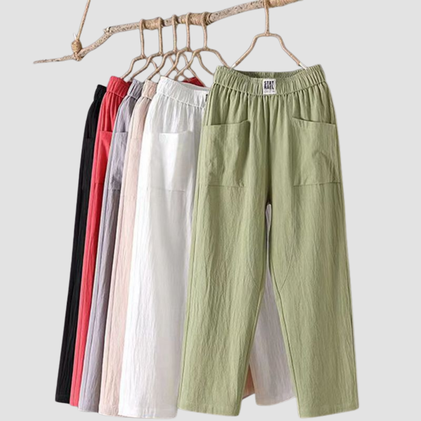 Noir | Pantalones rectos recortados