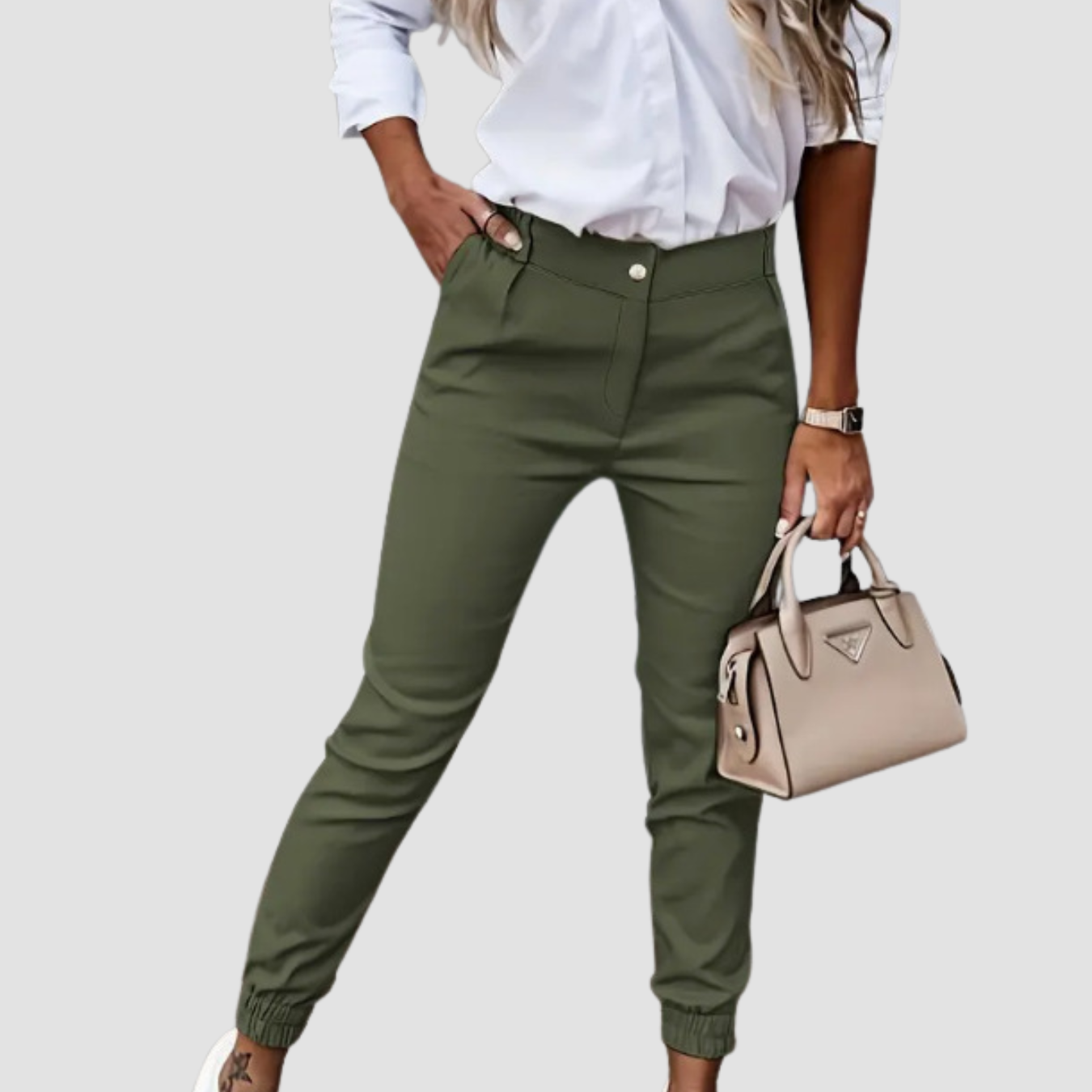 Noir | Casual Cropped Trousers