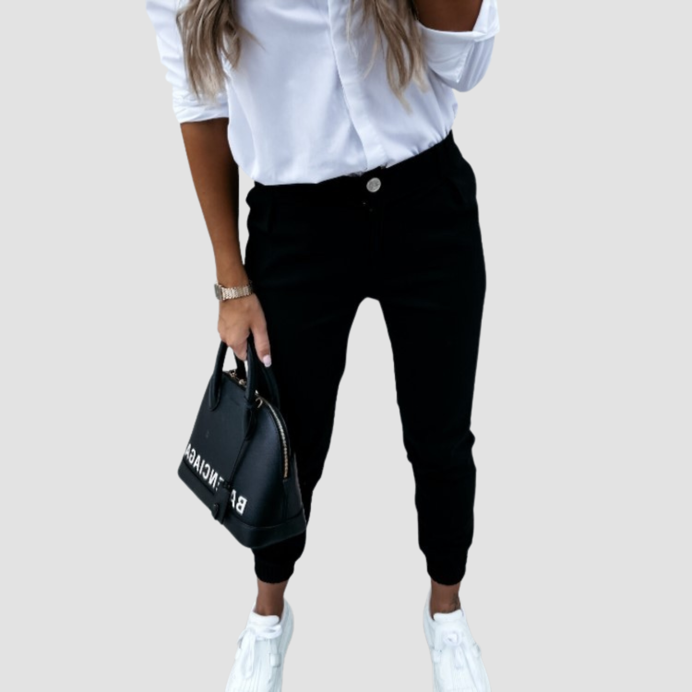 Noir | Casual Cropped Trousers