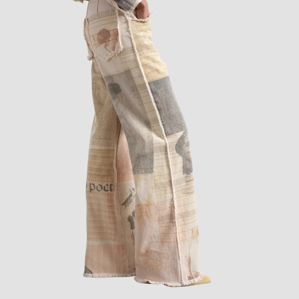 Noir | Retro Wide-leg Straight Pants