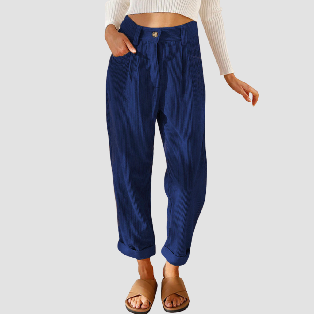 Noir | Corduroy Straight Pants