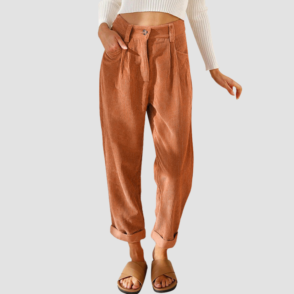 Noir | Corduroy Straight Pants