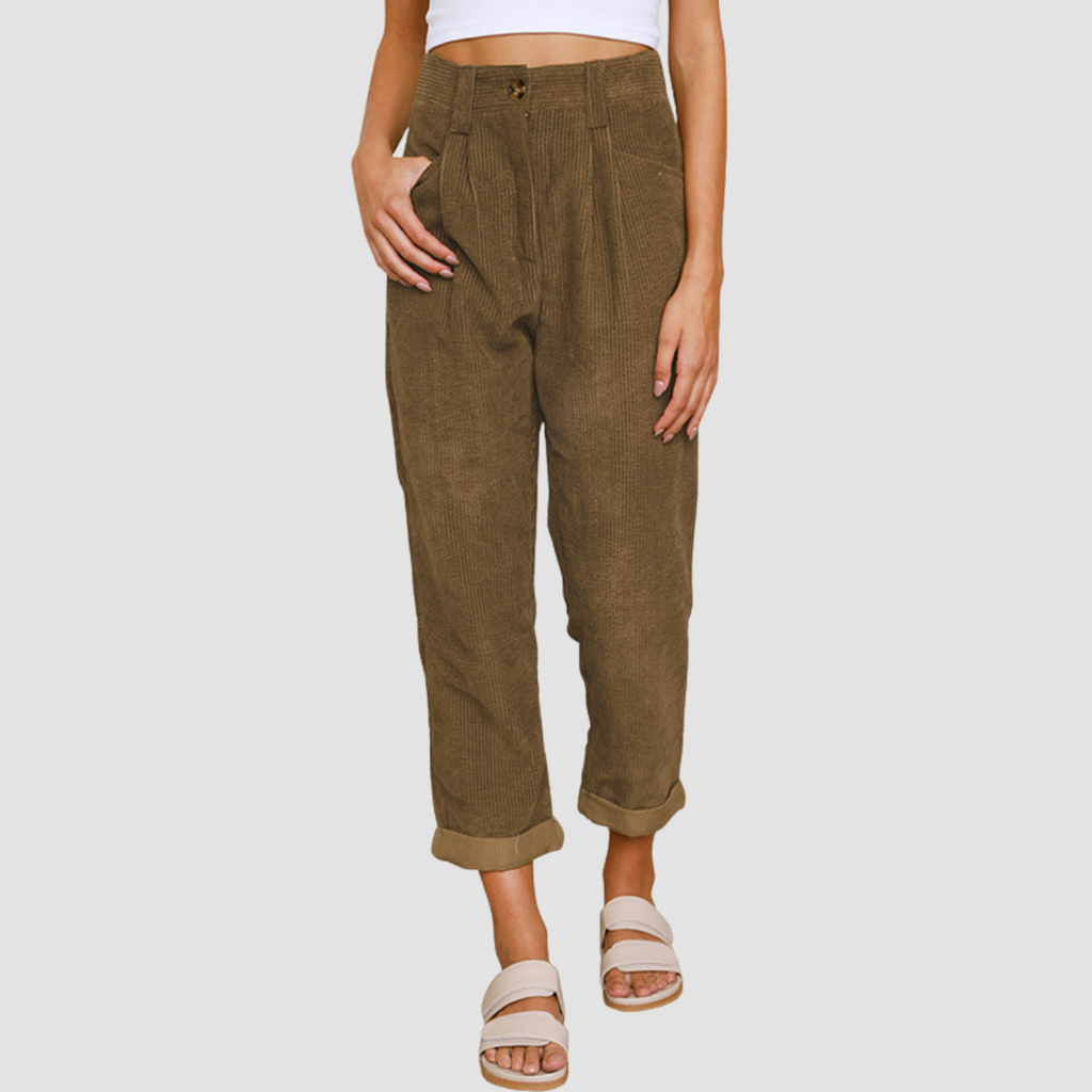 Noir | Corduroy Straight Pants