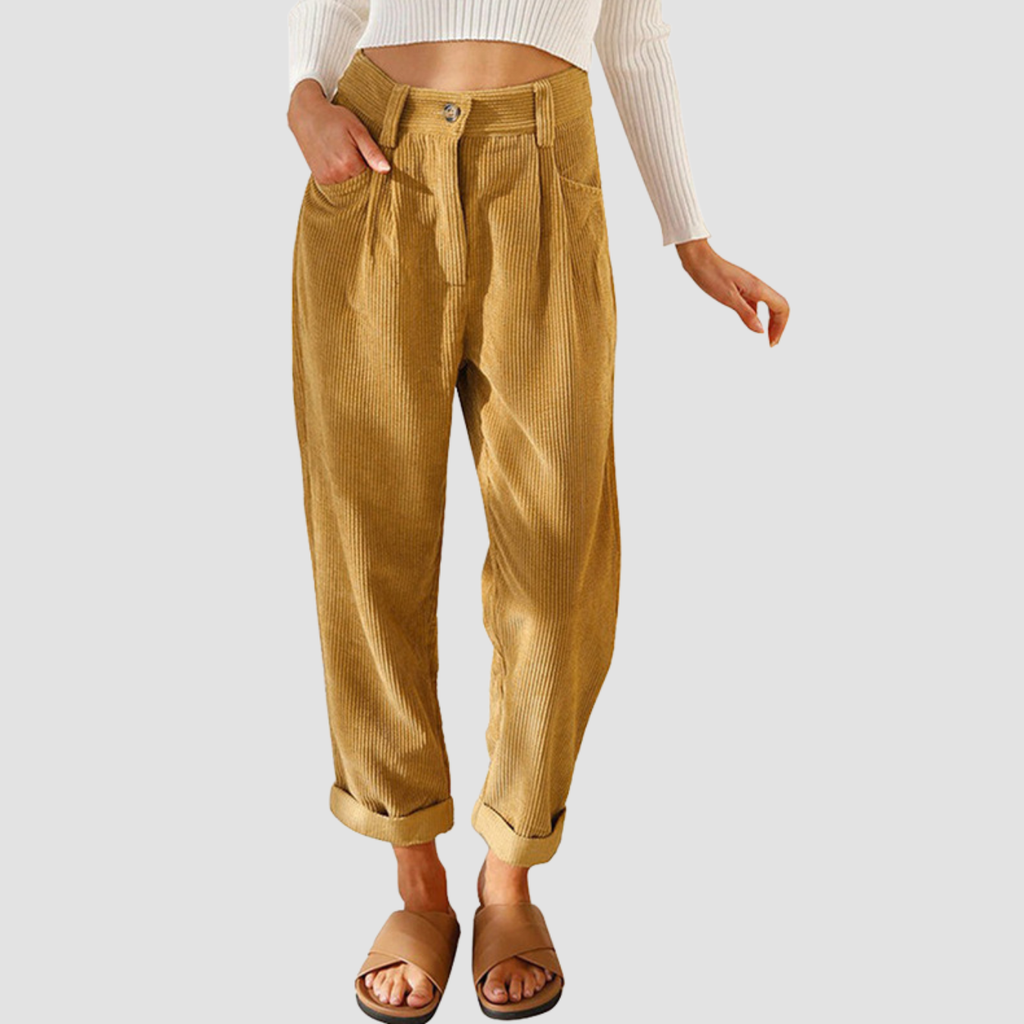 Noir | Corduroy Straight Pants