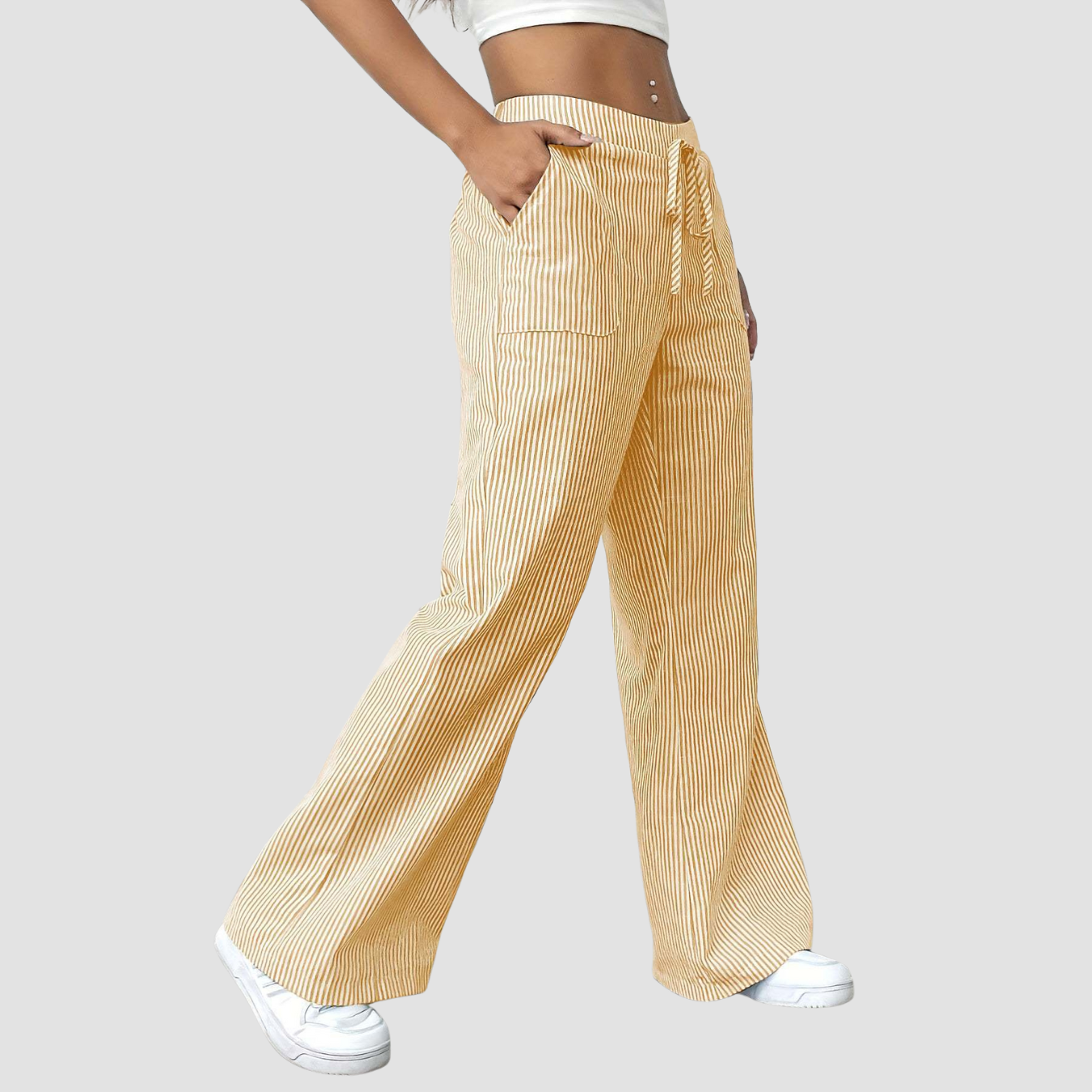 Noir | Striped Trousers