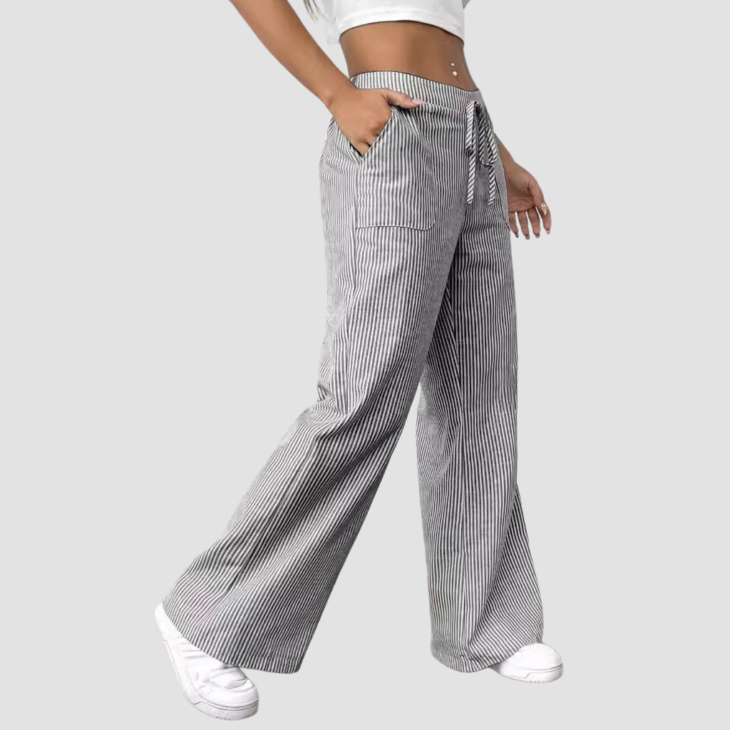 Noir | Striped Trousers