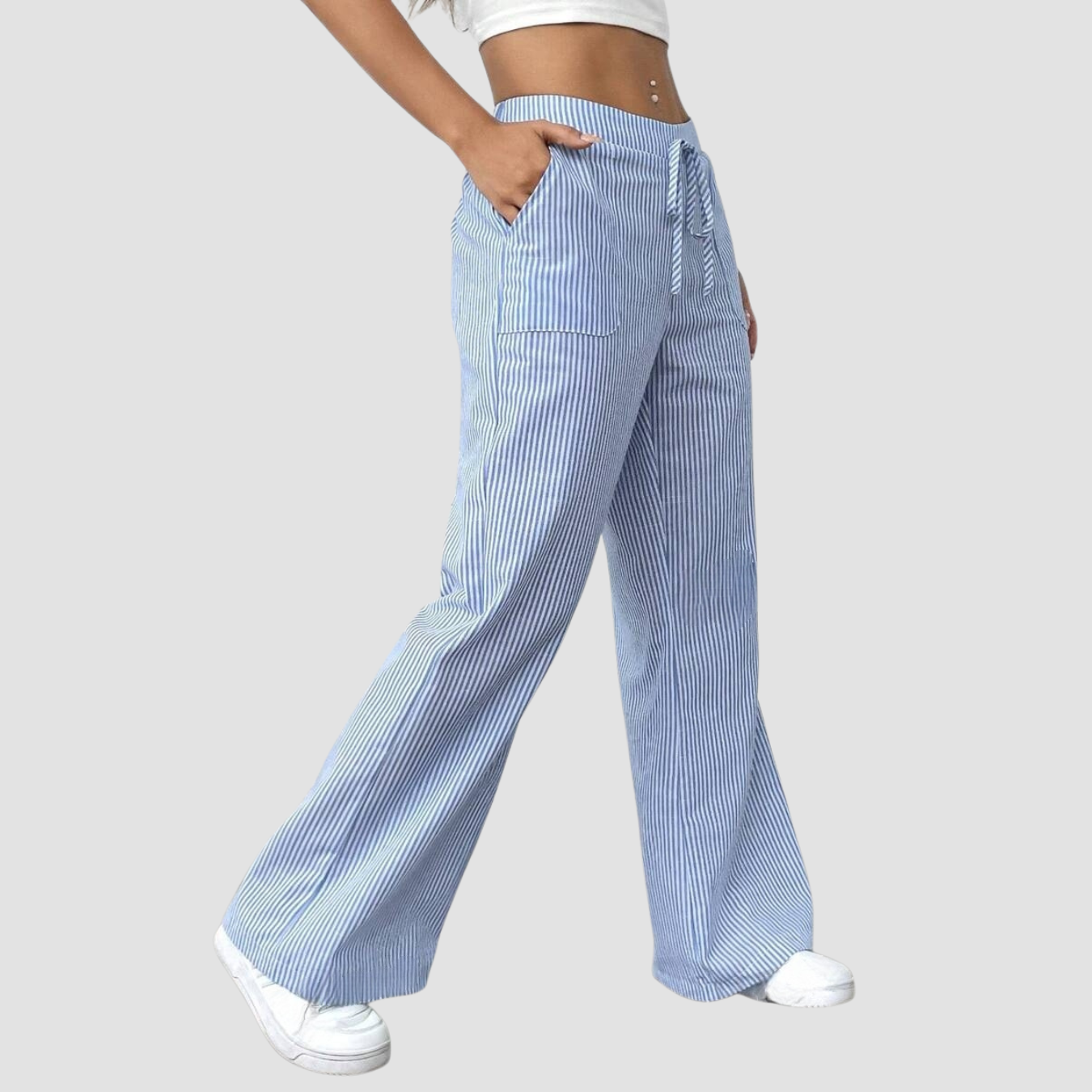 Noir | Striped Trousers