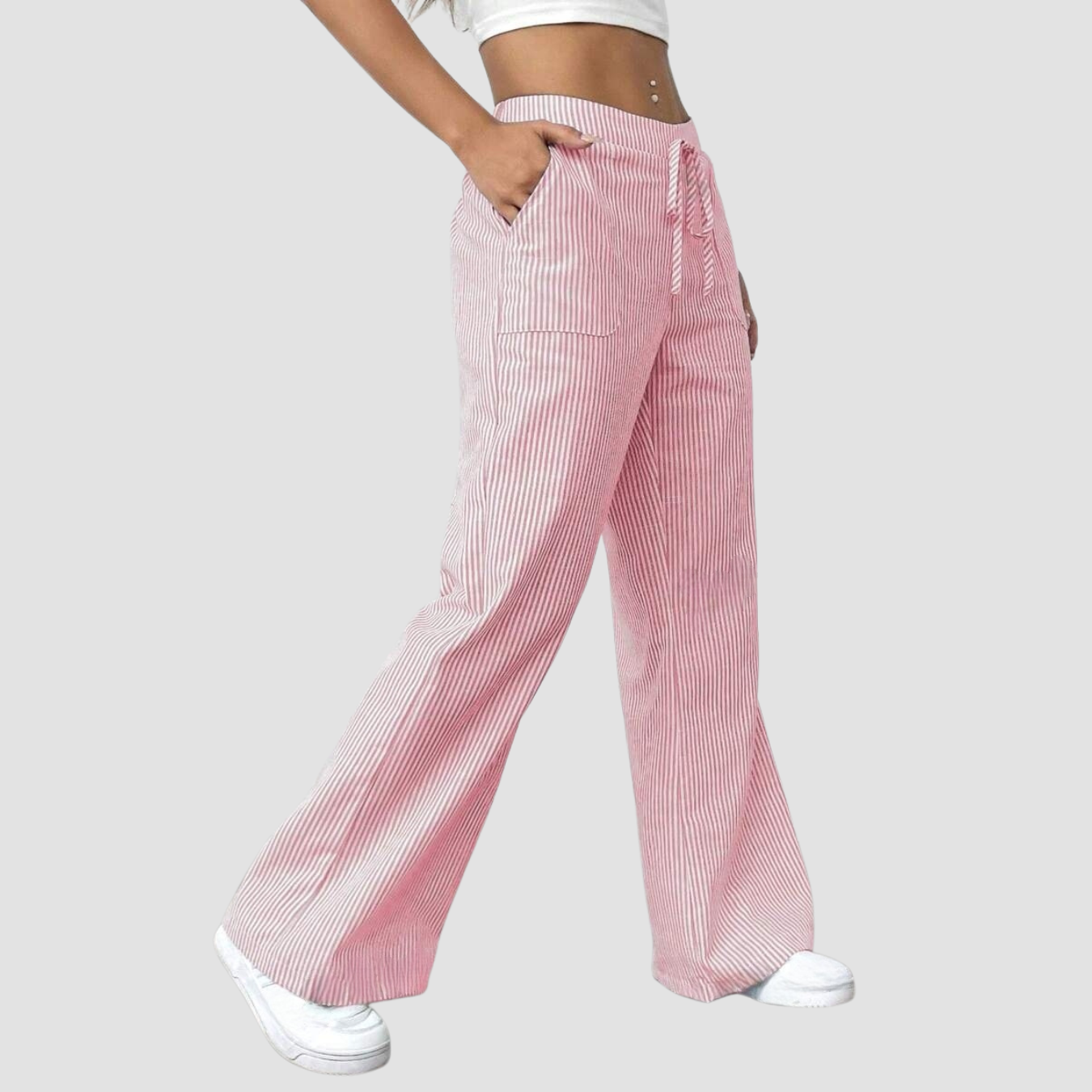 Noir | Striped Trousers