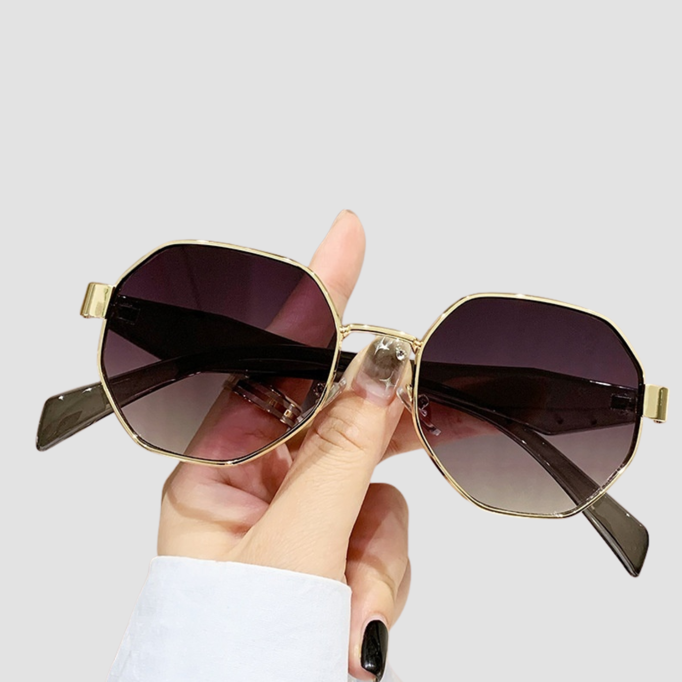 Halo | Square Polygon Metal Sunglasses
