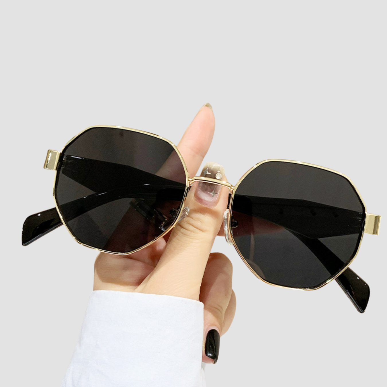 Halo | Square Polygon Metal Sunglasses