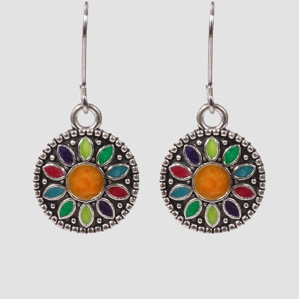 Lea | Alloy drop earrings